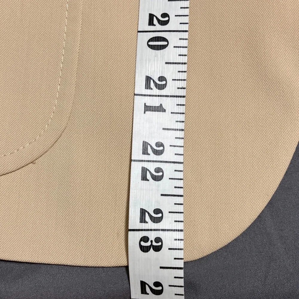 Pant Suit Anne Klein Beige Blazer Suit Jacket & Wide Leg Dress Pants 10 Petite - Picture 6 of 14